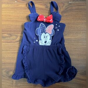 Disney Navy Blue Minnie Mouse Romper Size 4T